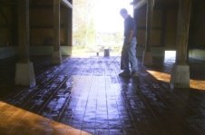 concrete stamped reseal barn seal sealing stamping resealing thin wood pattern patterns gallon sq ft per everything colors