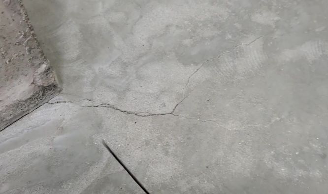 floor slab crack repair