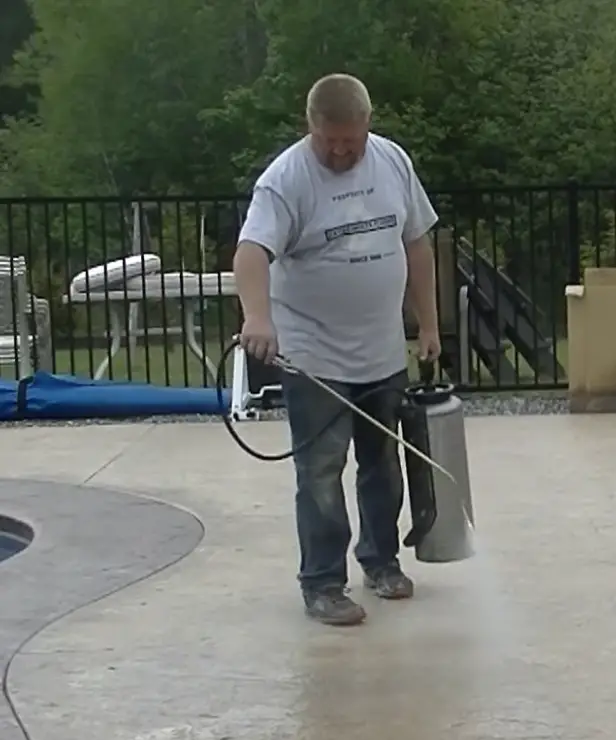 How I reseal stamped concrete Also what NOT to do before resealing